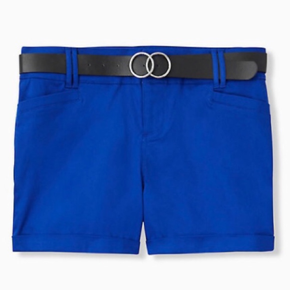 Torrid Blue Belted Shorts